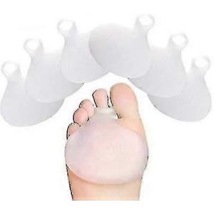 Semelles Intérieures En Gel De Silicone Pour La Voûte Plantaire, Coussinets Pour Le Soutien De La Voûte Plantaire, Soulagement De La Douleur Métatarsienne (3 Paires Blanches, 6 Pièces) - Neuf