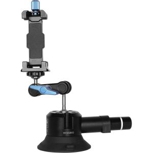 SIRUI Support à Ventouse pour Caméra et Téléphone, Ventouse à Pompe à Air avec Bras Magique, Support de Téléphone, Support de Pare-Brise à Double Tête Pivotant à 360°, Insta360, DJI Action - Neuf