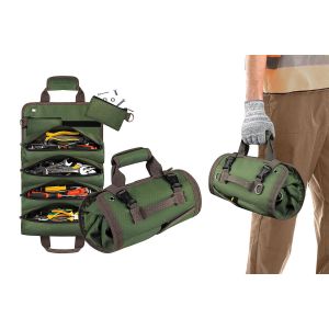 Sac de rangement pour outils avec pochettes amovibles et compartiments zipp&eacute;s, organisateur robuste - Neuf