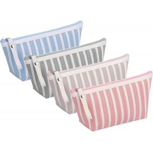 Un Sac De Maquillage, 4 Pack Imperméable À L'eau Sac À Main Sac De Toilette Des Accessoires De Voyage Pochette Organisateur Pour Cosmétique Pinceaux De Maquillage Sac De Toilette Pour Les Femmes - Neuf