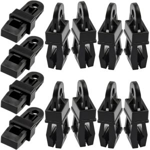 Lot De 12 Pinces À Bâche Haute Performance Instantanées Pour Auvent De Tente,Caravane,Jardin,Ombrage,Bâche De Bateau,Noir - Neuf