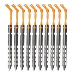 Piquets De Tente Ultral&eacute;gers En Alliage De Titane &iquest; Clous De Sol Durables Pour Le Camping, La Randonn&eacute;e Et Les Aventures En Plein Air - Neuf