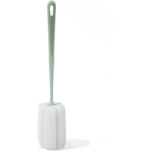 Brosse &agrave; Bouteille en &eacute;ponge &agrave; Long Manche, &eacute;ponge de Nettoyage pour Bouteille d'eau(Vert) - Neuf