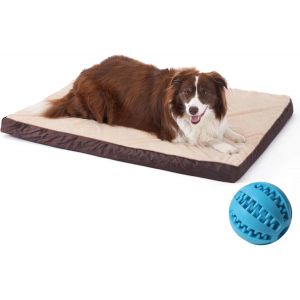 Panier Grand Chien¿Matelas Orthopédique Chien¿Lit Pour Animaux De Compagnie À Double Usage (Frais/Chaud)¿Amovible Et Lavable En Machine¿Beige¿89cm×68cm×7.5cm - Neuf