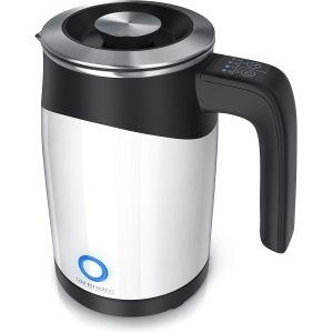 - Bouilloire De Voyage - Capacité 0,5 Litre - 5 Températures - Double Paroi - Très Maniable Et Compacte - Fonction Maintien De La Température - Panneau De Commande À Deux Touches - Neuf