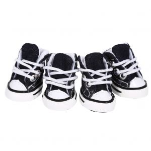 Hjlian Lot De 4 Chaussures De Cowboy Bleues Antiderapantes En Toile Pour Chiots Et Animaux De Compagnie (Xs) - Neuf