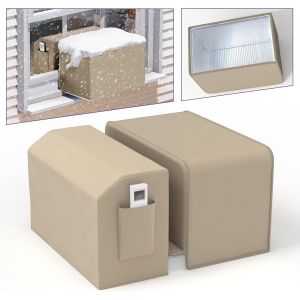 Housse Climatiseur Fenetre U Interieur Exterieur Kit Compatible Midea AC Fenetre U Universel 8000 10000 12000 BTU - Neuf