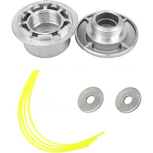 MEVRONISSHOP-Tete de Coupe Debroussailleuse, Aluminium fils T&ecirc;te Coupe-bordure, 4 Lignes T&ecirc;te Coupe Bordure Universel, T&ecirc;te Coupe-bordure, Tete Debroussailleuse Universelle, Tete Debroussailleuse, po - Neuf