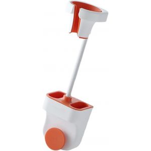 Support de sèche-cheveux en plastique sans perforation pour hôtel (orange) - Neuf