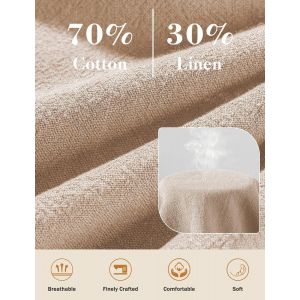 Pantalon Lin Femme Été Coton Chanvre Décontractés Large Pantalons Fluide Elegant Chic Taille Haute Élastique Pantalon Léger Jogging Pants De Plage Avec Poches - Neuf