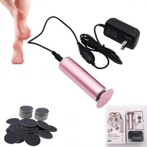 Lime &Eacute;lectrique Pour Les Pieds, &Eacute;limine Les Callosit&eacute;s Et Les Peaux Mortes, Outil De P&eacute;dicure, Brosse Pour Les Pieds, Rose - Neuf