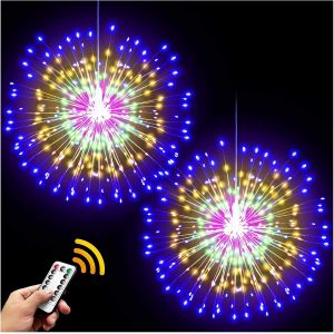 200 Lumières Led De Feux D'artifice En Fil De Cuivre Avec Télécommande - Neuf