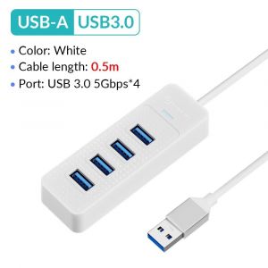 KALPZ-Phixero-Airies 4 Ports Usb 3.0 Haute Vitesse, Répartiteur De Type C, 5Gbps Pour Pc, Accessoires Informatiques, Adaptateur Multiport Pour Ordinateur Portable,,Green - Neuf
