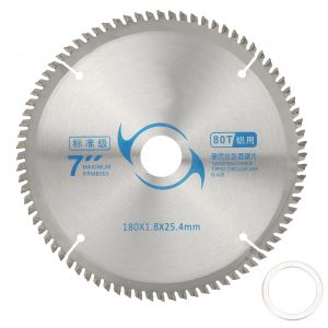XYONG Lame de scie circulaire 7 pouces, disque de coupe en alliage dur pour bois, 80 dents - Neuf