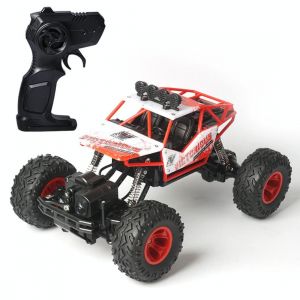 Voiture T&eacute;l&eacute;command&eacute;e Tout-Terrain 4x4 Enfant Avec Pneus Antid&eacute;rapants Rouge YONIS - Neuf