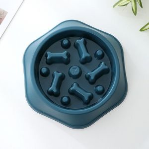 Gamelles Bleues À Alimentation Lente Pour Chiens, Lot De 2, Anti-Glouton Pour Chiens Et Chats, Favorisant Une Alimentation Saine Et Une Digestion Lente - Neuf
