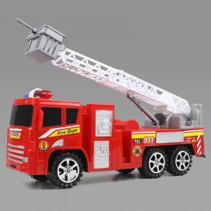 Large Inertia Fire Truck Model Of Children'S Toy Fire Rescue Vehicle - Neuf