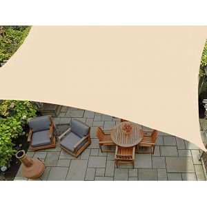 Voile D'ombrage Imperm&eacute;able 2 X 3 M, Protection Uv, Couleur Beige - Neuf