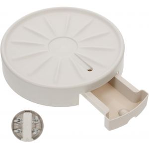 ERYI-Pot De Fleurs Mobile Rond Blanc Avec Roues Cachées Et Réservoir D'Eau Pour Plantes D'Intérieur - Neuf