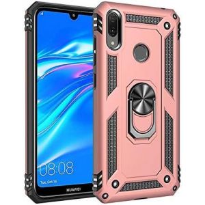 Kal-Coque Pour Huawei Y7 2019/Y7 Prime 2019 Avec Anneau Support, Coque Etui Housse Antichoc Militaire [Tough Armor] Heavy Duty Shock Proof Protective Housse Pour Huawei Y7 2019/Y7 Prime - Neuf