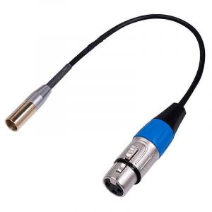 REXLIS 1FT Mini XLR mâle vers XLR femelle,câble vidéo mini XLR vers XLR 3 broches,pour BMPCC 4 - Neuf