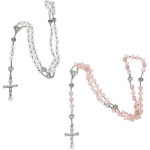 Kal-Collier Chapelet De Bapt&ecirc;me 2 Pi&egrave;ces, Collier Pendentif Croix, Collier De Perles, Outil De Pri&egrave;re, Collier D&eacute;coratif - Neuf