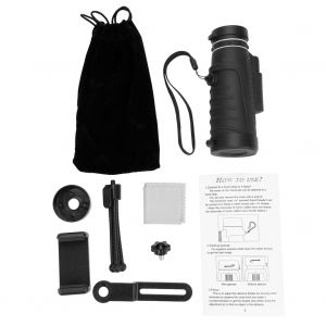 Telescope monoculaire etanche HD 12 fois pour l'exterieur, ideal pour le camping, la chasse, la voile (Combo 2) - Neuf
