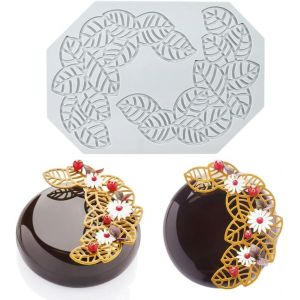 Kal-Moules À Gâteau En Silicone Pour Fondant, Gâteau Dentelle Florale Tapis Silicone, Tapis Dentelle Pâtisserie, Décoration De Gâteaux, Diy Bonbons Muffin Gelée Chocolat Moules Type 8 - Neuf