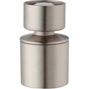 Aérateur de robinet d'évier de cuisine au fini nickel brossé Économiseur d'eau à double jet pivotant à 360 degrés - Neuf