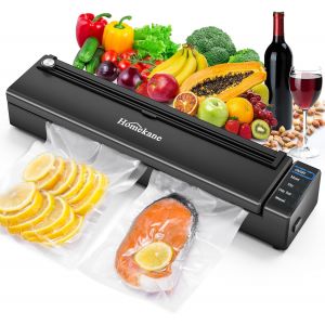 lbgwp60-MachineSous Vide Alimentaire 5 En 1, Machine Sous Vide Pour Aliments Secs Et Humides, Machine À Vide Appareil Avec Couteau De Coupe, Sacs Sous Vide Et Tuyau Inclus - Neuf