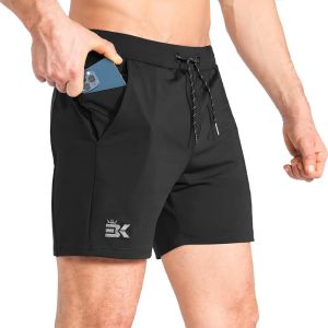 Short Sport Homme Musculation Running Léger Séchage Rapide Avec Poches Zippées - Neuf