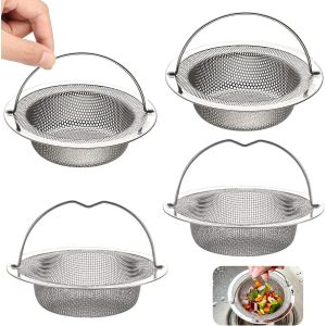 Set of 4 Kitchen Sink Strainers,Kitchen Sink Strainers,Kitchen Sink Strainer,Stainless Steel Sink Strainer,Kitchen Sink Strainer - Neuf