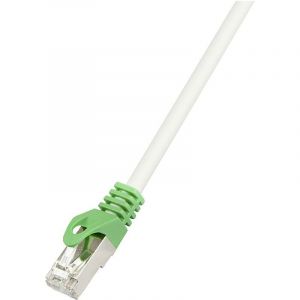Logilink - Rj45 (crois&eacute;) R&eacute;seau Informatique C&acirc;ble De Raccordement Cat 6 S/ftp 10.00 M Gris Ignifuge, Blindage Par Tresse, Blindage Total, Sans Halog Y250872 - Neuf