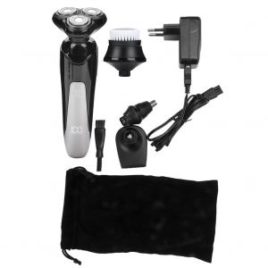 Ensemble de rasoir electrique multifonction pour barbe et poils de nez, rechargeable - Neuf