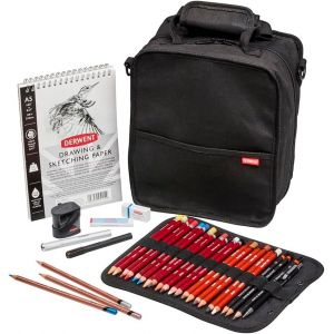 ERYI-Carry-All Bag - Sac Pour Crayons & Accessoires De Dessin, Sac De Dessinateur, Qualité Professionnelle, Boîte À Crayons Incluse, Coloris Noir (2306220) - Neuf