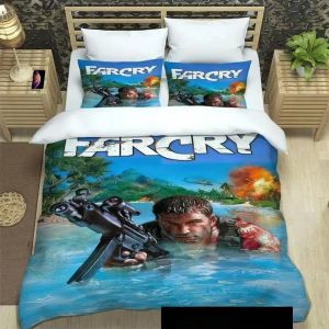 Parure De Lit Avec Housse De Couette Et Imprime 3d Du Jeu Anime Far Cry, Cadeau Idéal Pour Jeunes Filles Et Garcon S - Neuf