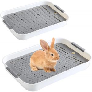Shiliu-Toilette Pour Animaux Compagnie Avec Drainage, Bac À Litière Pour Petit Animal Toilette, Pet Toilet Potty Pour Petits Animau[ - Neuf
