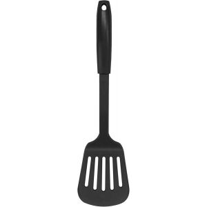 Kal-Initial Spatule Fendue, Plastique, Tranche, Spatule De Cuisine Antiadhésive, Anti-Rayures, Palme À Hamburger, Résistante À La Chaleur, Ustensile De Cuisine Pour Égoutter Et Frire, 31,5 Cm - Neuf