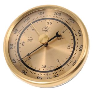 ChenQuanSarl-Jauge De Pression D'Air À Cadran, Petit Baromètre, Baromètre Marin, Hygromètre, Thermomètre, Hygromètre, Jauge De Pluie, Outil De Maison, Horloge En Métal Sous Vide - Neuf