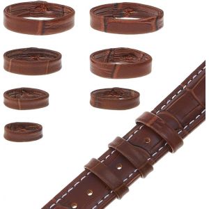 Jum-14 Pièce De 7 Tailles De Bracelet De Montre En Cuir Boucle De Remplacement De Bracelet De Montre Marron Anneau De Fixation De Bracelet De Montre Pour Remplacement De Montre - Neuf