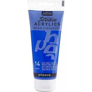 Studio Acrylique Tube Bleu Cobalt Imitation 100 Ml - Neuf