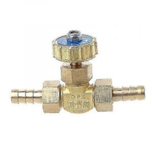 Coude en laiton Pointeau Valve 8mm Propane Butane Gaz Ajusteur Robinets Barbés 1 Mpa S202412242651 - Neuf