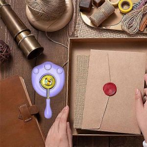 Chauffe-Cire Électrique Pour Faire Fondre Les Perles De Sceau De Cire Violet - Neuf