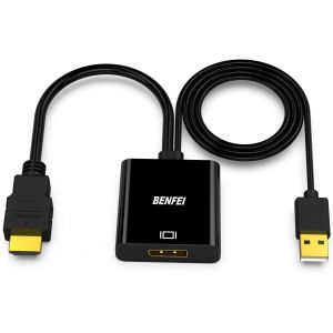 Adaptateur D'Entrée Hdmi Vers Sortie Displayport, Convertisseur Hdmi Vers Displayport Dp Compatible Avec L'Adaptateur Audio Pour Ordinateur Portable[Z13] - Neuf