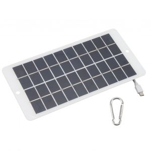 Panneau Solaire Portatif De Sortie De Type C De Panneau Solaire De 10w 5v Pour La Surveillance De SéCurité De Charge De TéLéPhone - Neuf