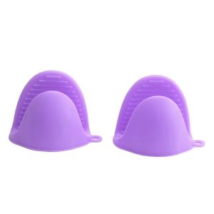 2x mini mitaines de four en silicone résistant à la chaleur anti-brûlure pour la cuisson,manique et maniques - Neuf