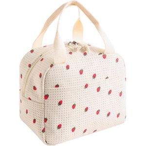 KALANKA-Sac Isotherme, Sac Repas Isotherme, R&eacute;Utilisable Lunch Bag, Lunch Bag Portable avec Feuille d'Aluminium Isol&eacute;e pour &Eacute;tudiant, Pique-Nique, Bureau, Travail - Neuf