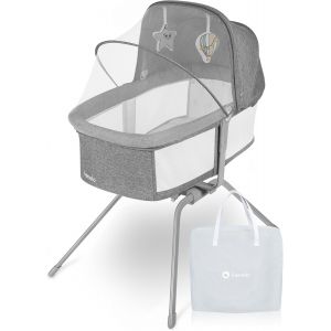 Subzonal-Malin Evo Lit B&eacute;b&eacute; 3 En 1 Avec Fonction De Berceau, Lit Parapluie B&eacute;b&eacute; Avec Matelas, De 0 &Agrave; 9kg, Auvent, Moustiquaire, Pliable, R&eacute;glage De L'inclinaison, Sac De Voyage, Lit B&eacute;b&eacute; Pliant L&eacute;ger - Neuf