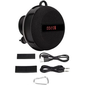 Haut-Parleur Bluetooth Portable Pour V&eacute;lo, Haut-Parleur Bluetooth 5.0 Pour V&eacute;lo, Ip65 Haut-Parleur Sans Fil R&eacute;sistant &Agrave; L'Eau Anti-Poussi&egrave;re Avec &Eacute;cran De Batterie De Vitesse De Temps Pour Mont - Neuf