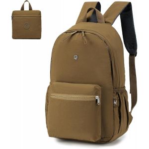 KALANKA-Sac Cabine Avion 40x30x20, Pliable Léger Bagage Cabine 40x30x20 Wizzair Sac de Voyage Sac Cabine Valise Cabine Sac à dos scolaire Sac à dos collège Sac à dos loisir Hommes Femmesbrun - Neuf